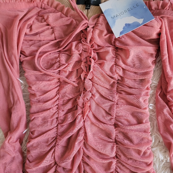 Majorelle Deep Blush Darling Mini Dress - Picture 5 of 6